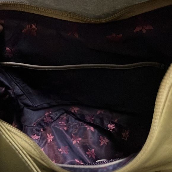 Anuschka hand painted leather golden hobo style shoulder bag - Picture 14 of 16